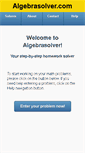 Mobile Screenshot of algebrasolver.com