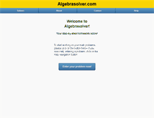 Tablet Screenshot of algebrasolver.com